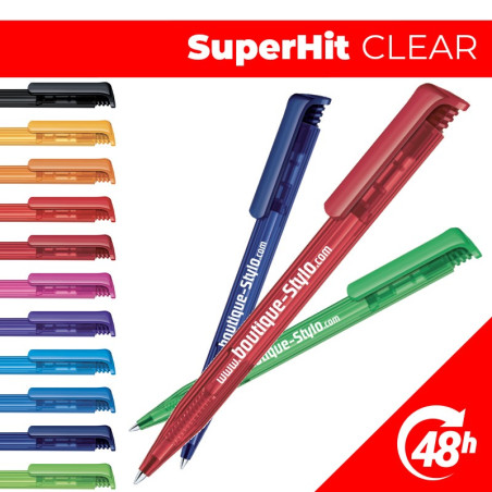 Stylo Personnalisé - 48h Super Hit Clear